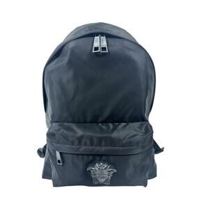 NWT Versace La Medusa Palazzo Black Nylon Large Backpack Bag $1450